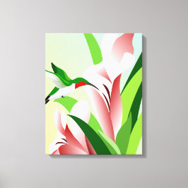 Ruby-throated Hummingbird Canvastryck