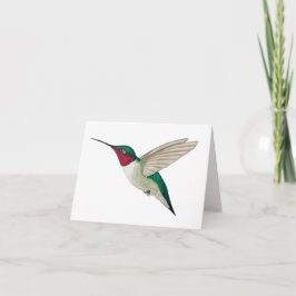 Ruby-throated Hummingbird Card Kort