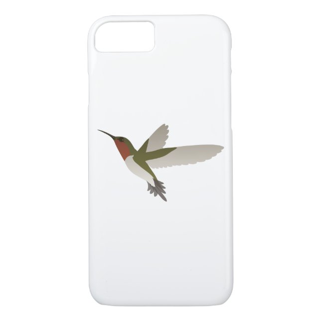 Ruby Throated Hummingbird Case-Mate iPhone Skal (Baksida)