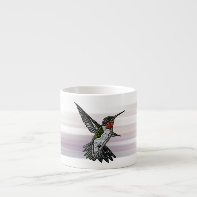 Ruby Throated Hummingbird Espressomugg (Framsidan)