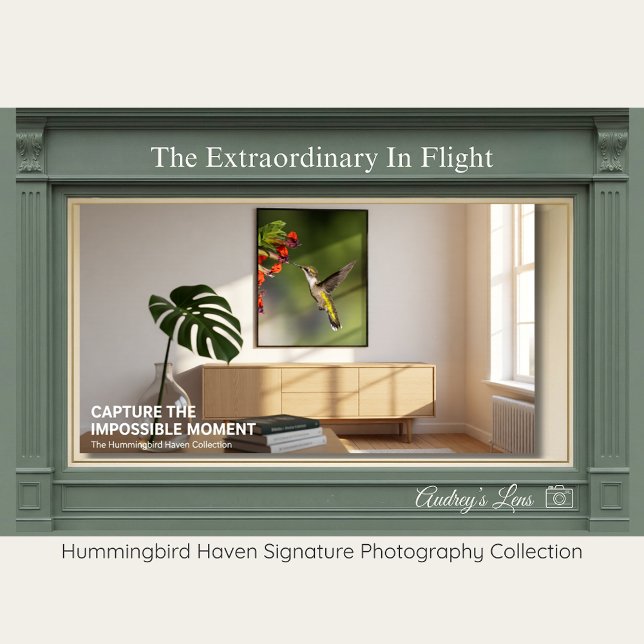 Ruby-Throated Hummingbird Fine Art Photography  Poster (Skapare uppladdad)