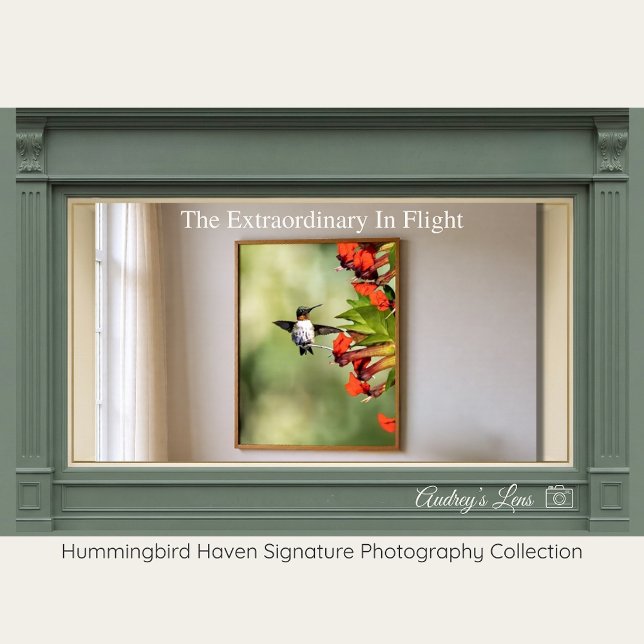 Ruby-Throated Hummingbird Fine Art Photography  Poster (Skapare uppladdad)
