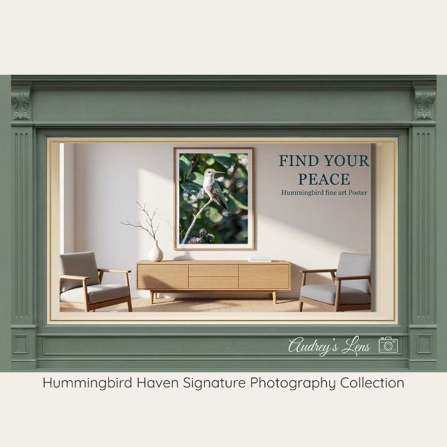 Ruby-Throated Hummingbird Fine Art Photography  Poster (Skapare uppladdad)