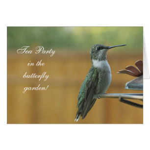 Ruby Throated Hummingbird Hälsningskort