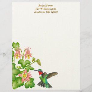 Ruby Throated Hummingbird i Colombia Brevhuvud