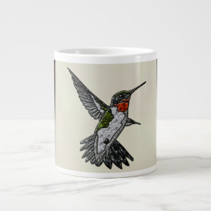 Ruby Throated Hummingbird Jumbo Mugg