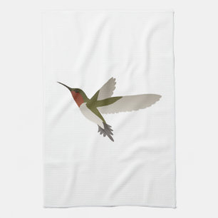 Ruby Throated Hummingbird Kökshandduk