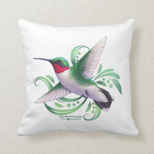 Ruby Throated Hummingbird Kudde