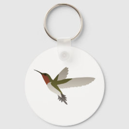 Ruby Throated Hummingbird Nyckelring