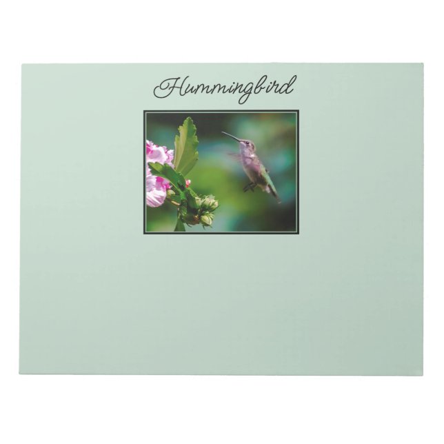 Ruby-throated Hummingbird - Original Photograph Anteckningsblock (Framsida)