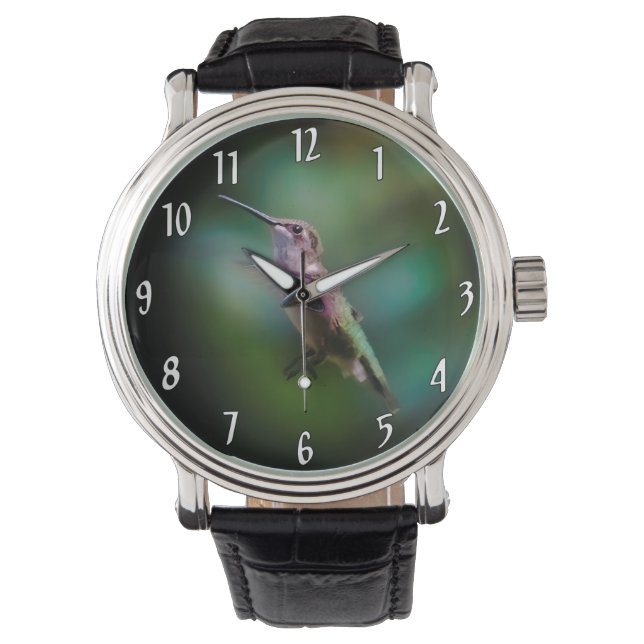 Ruby-throated Hummingbird - Original Photograph Armbandsur (Framsida)