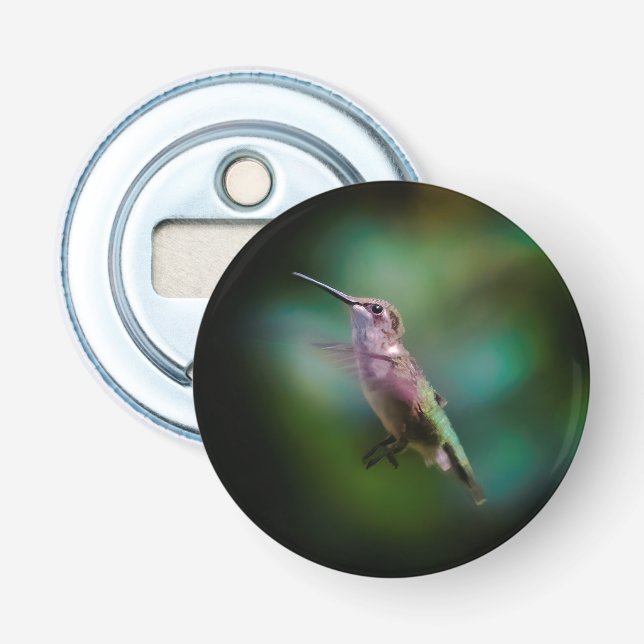 Ruby-throated Hummingbird - Original Photograph Flasköppnare (Framsidan)