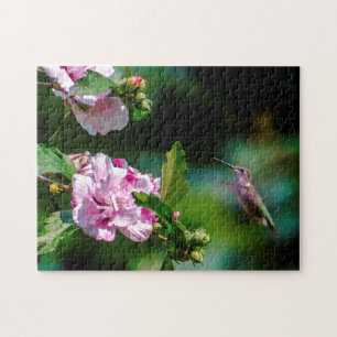 Ruby-throated Hummingbird - Original Photograph Pussel