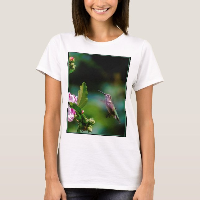 Ruby-throated Hummingbird - Original Photograph T Shirt (Framsida)