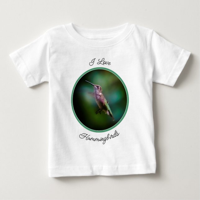 Ruby-throated Hummingbird - Original Photograph T Shirt (Framsida)