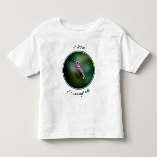 Ruby-throated Hummingbird - Original Photograph T Shirt (Framsida)