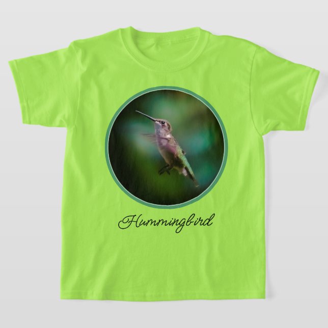 Ruby-throated Hummingbird - Original Photograph T Shirt (Laydown)