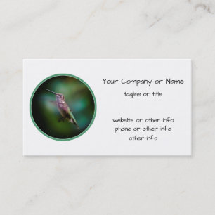 Ruby-throated Hummingbird - Original Photograph Visitkort