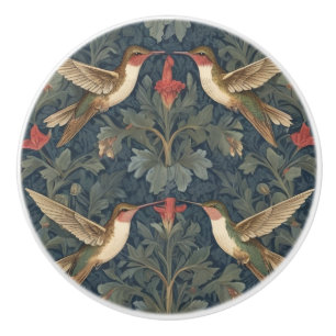 Ruby-throated hummingbird William Morris stil Knopp