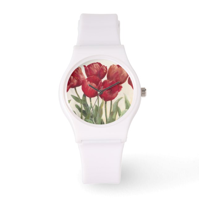 Ruby Tulips Armbandsur (Framsida)