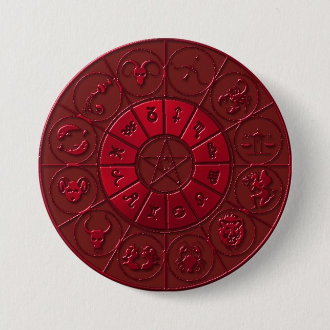 Ruby Zodiacal Button Knapp (Framsida)
