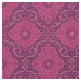"Rubyblommor"bohemian blommigt arabesque mönster Tyg