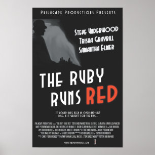 Rubyen kör den röda affischen - 11x17 ", poster
