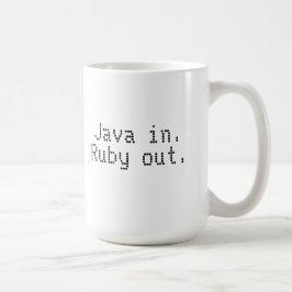 Rubyprogrammerares mugg för kaffe