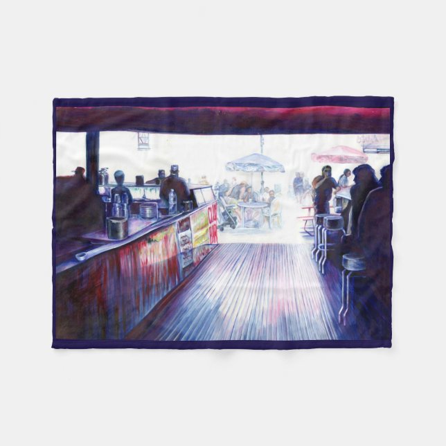 Ruby's, Coney Island, New York Fleecefilt (Framsidan (Horisontell))