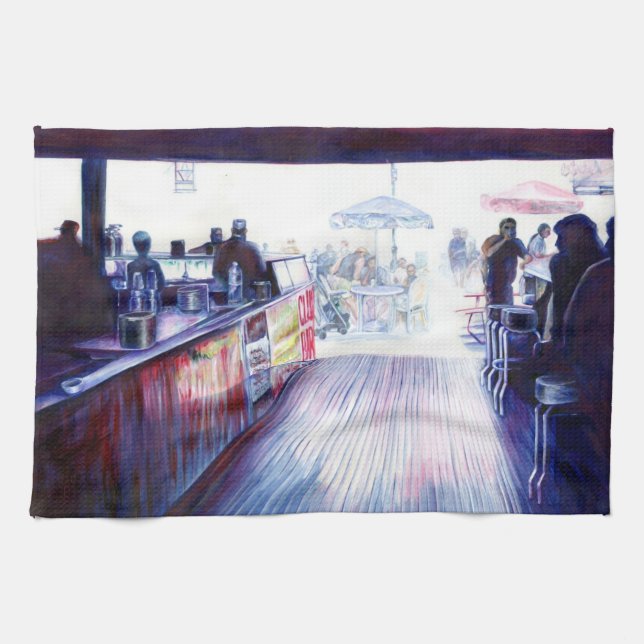 Ruby's, Coney Island, New York Kökshandduk (Horisontell)