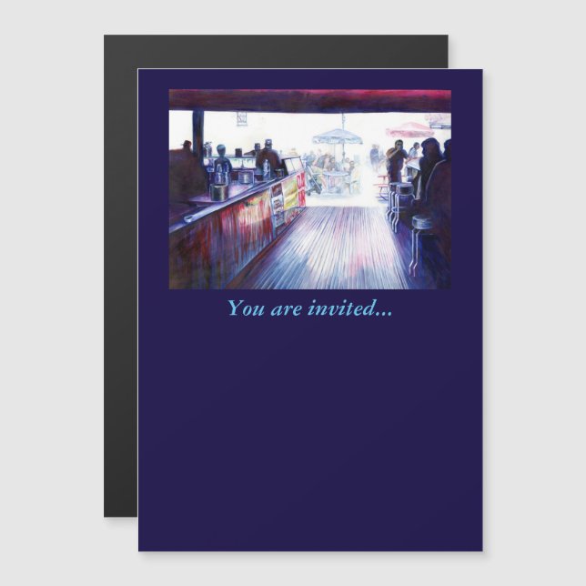 Ruby's, Coney Island, New York Magnetisk Inbjudningskort (Fram/baksida)