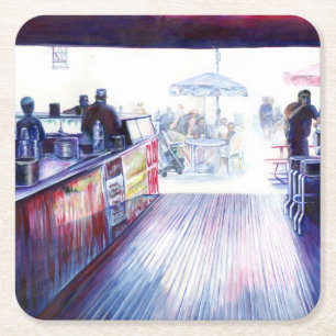 Ruby's, Coney Island, New York Underlägg Papper Kvadrat