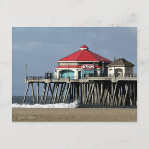 Rubys Middag - Huntington Beach Pier Vykort