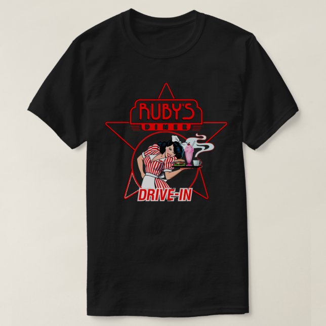 Rubys Middag Resto T Shirt (Design framsida)