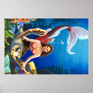 Rubysjöjungfruaffisch Poster