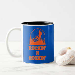 Ruckin'N Rockin' for the Rucking Hiker Två-Tonad Mugg