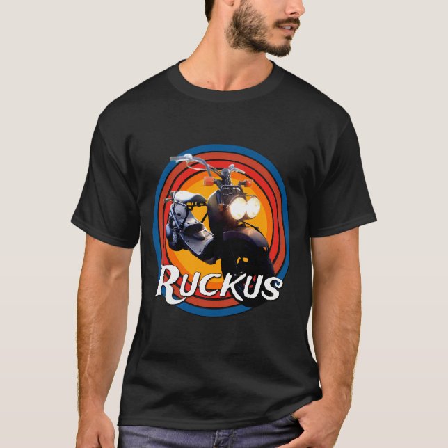 Ruckus Motorcycle, Scooter, Moped, Motorcycle T Shirt (Framsida)