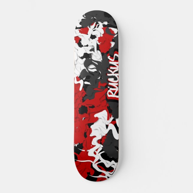 RUCKUSSKATEBOARDEN OLD SCHOOL SKATEBOARD BRÄDA 21,6 CM (Framsida)