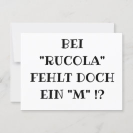 RUCOLA Fun Vykort