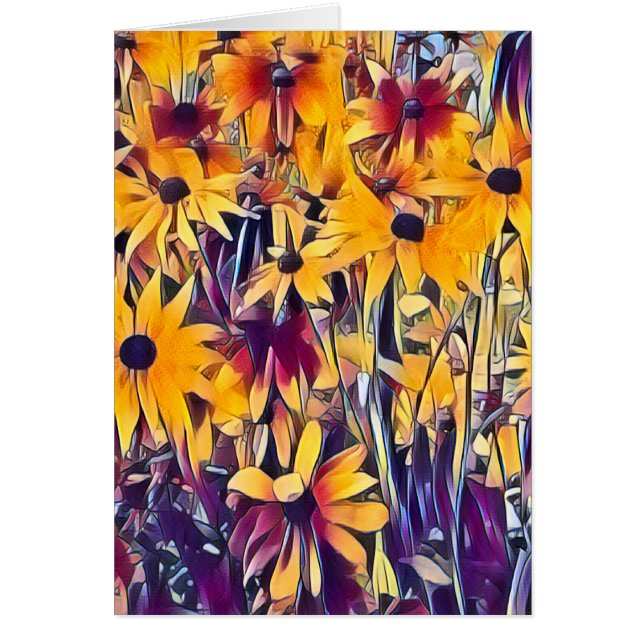 RUDBECKIAS-kort Hälsningskort (Framsidan)