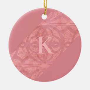 Ruddy Rosa Batik Brev Julgransprydnad Keramik
