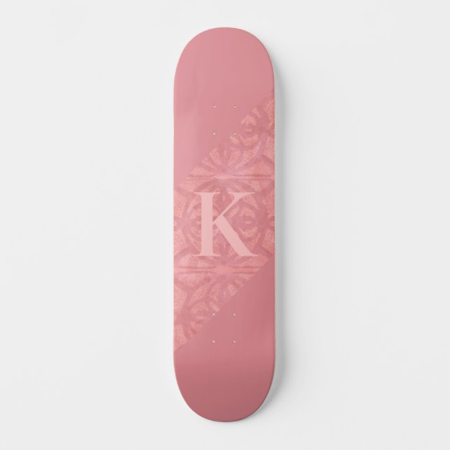 Ruddy Rosa Batik Brev Mini Skateboard Bräda 18,5 Cm (Framsida)