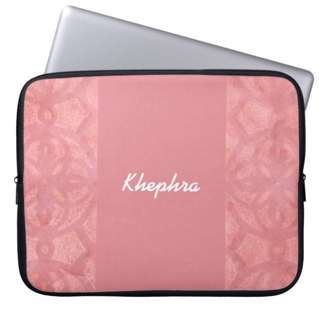 Ruddy Rosa Batik Namn Laptop Fodral (Framsidan)