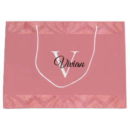 Ruddy Rosa Batik Namn Monogrammed