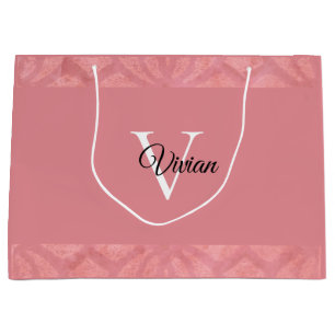 Ruddy Rosa Batik Namn Monogrammed