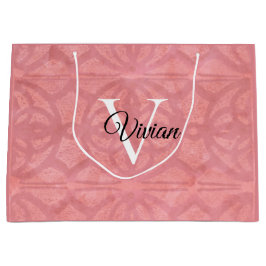 Ruddy Rosa Watercolor Monogram Namn