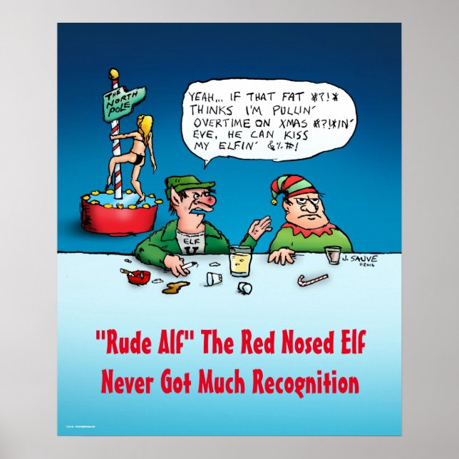 Rude Alf den Elf Tecknad-julen Poster (Framsidan)