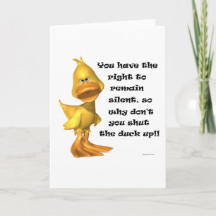 Rude Anka Funny Greeting Card Kort