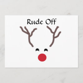 Rude av Reindeer julfest Inbjudningar