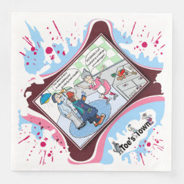 Rude Beggar | Literal Wordplay Humor Dinner Napkin Pappersservett